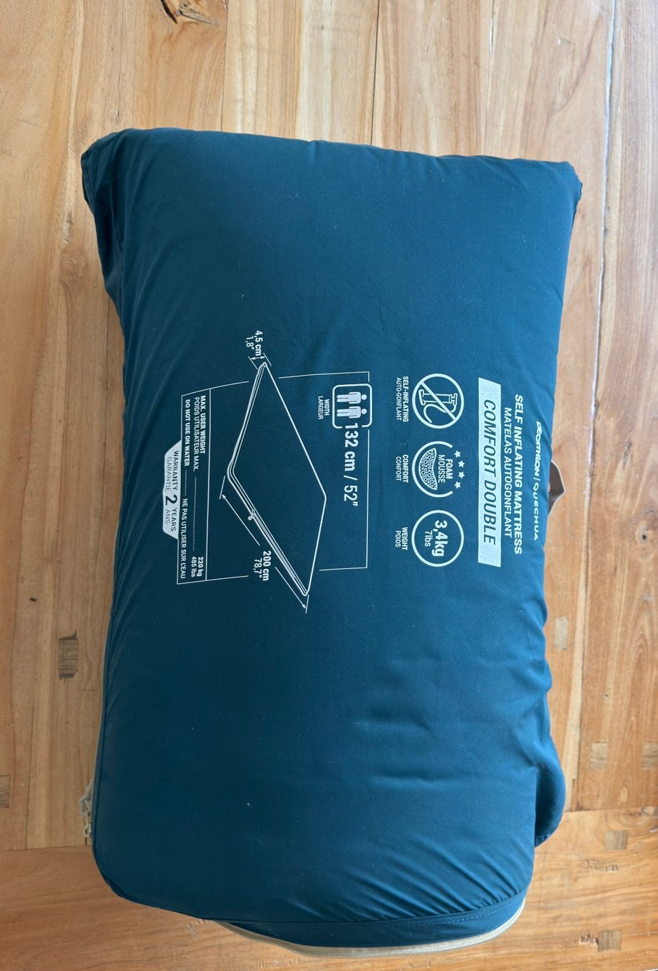 Decathlon Comfort Double slaapmat — 1x gebruikt, Ophalen, Zo goed als nieuw