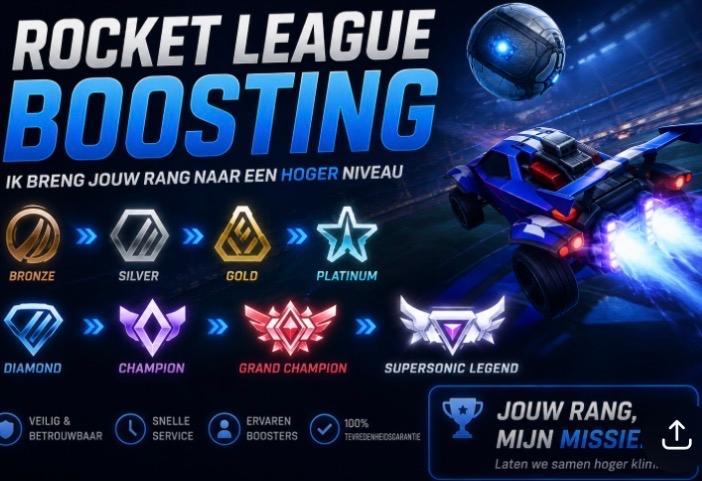 Rocket League Boosting - Hogere Rang Gegarandeerd!, Spelcomputers en Games, Online, 1 speler, Nieuw, Ophalen of Verzenden