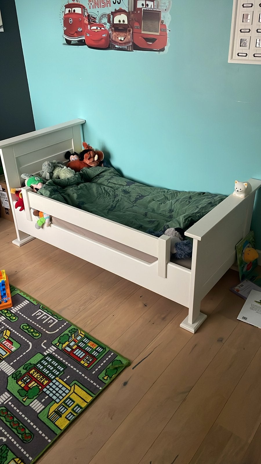 Wit kinderbed - Zo goed als nieuw, Huis en Inrichting, Ophalen, Eenpersoons, Wit, Zo goed als nieuw