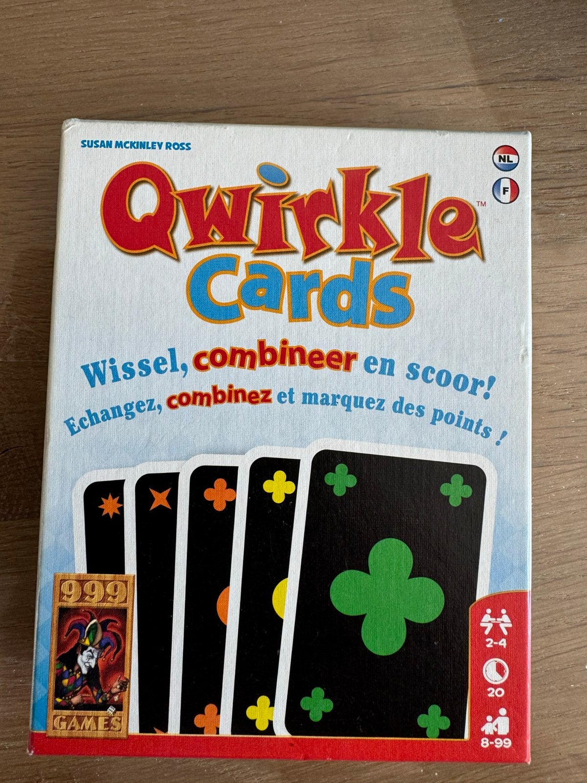 Qwirkle cards kaartspel, Een of twee spelers, Ophalen of Verzenden, Zo goed als nieuw