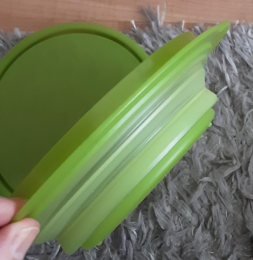 Tupperware inklapbaar bakje kom, Ophalen of Verzenden, Zo goed als nieuw, Geel, Bak of Kom