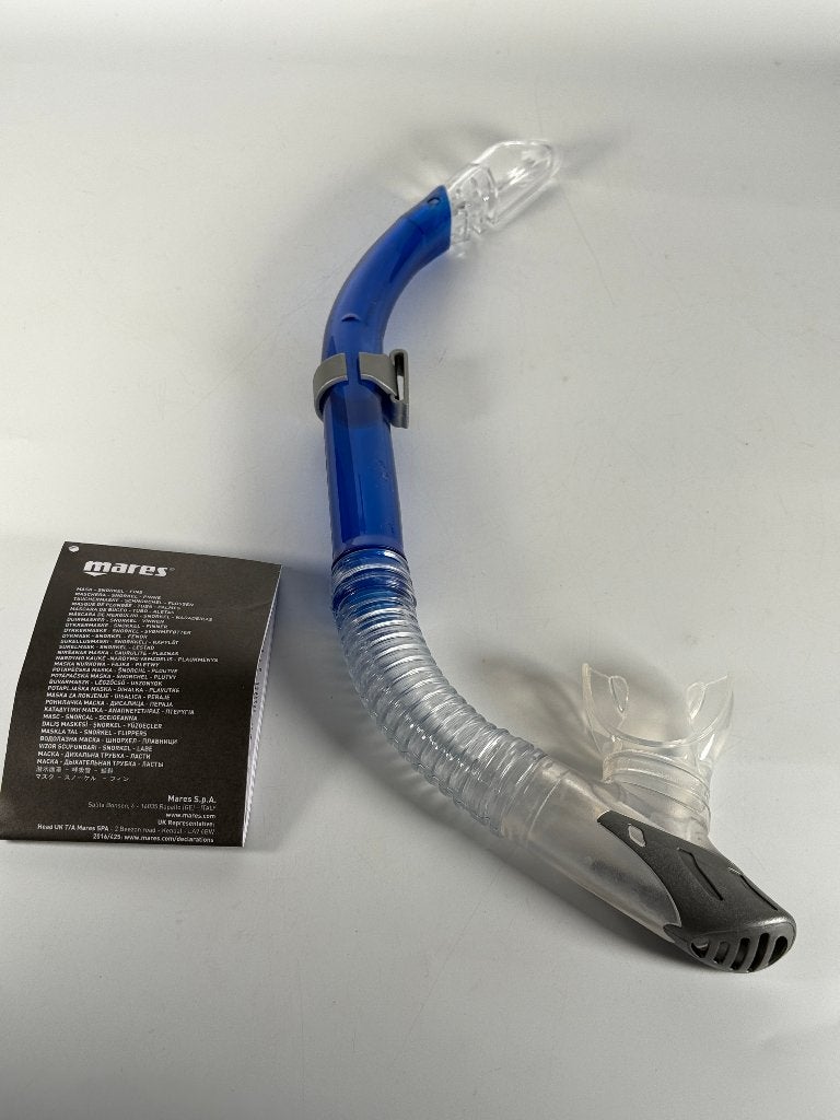 Mares Sailor Snorkel – Blue/Clear – Adult Size, Verzenden, Zo goed als nieuw, Snorkel