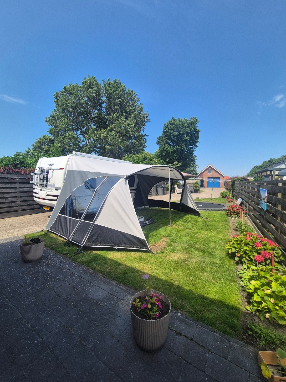 Unico Verona Luifel XL 9.1 - Zo goed als nieuw, Caravans en Kamperen, Ophalen, Zo goed als nieuw, Unico Ventura