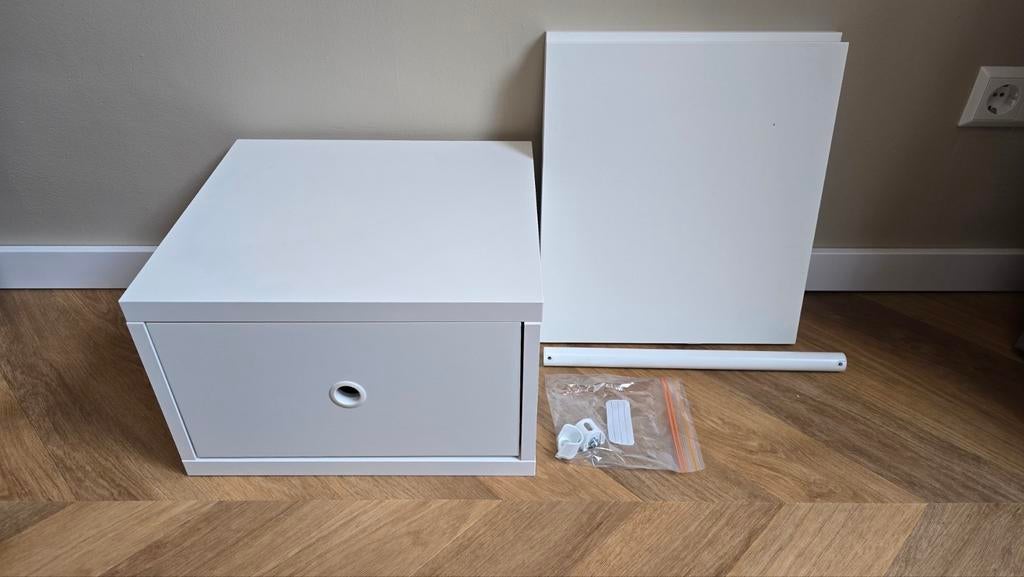 Diverse IKEA ELVARLI onderdelen – wit – 40 cm breed, Ophalen