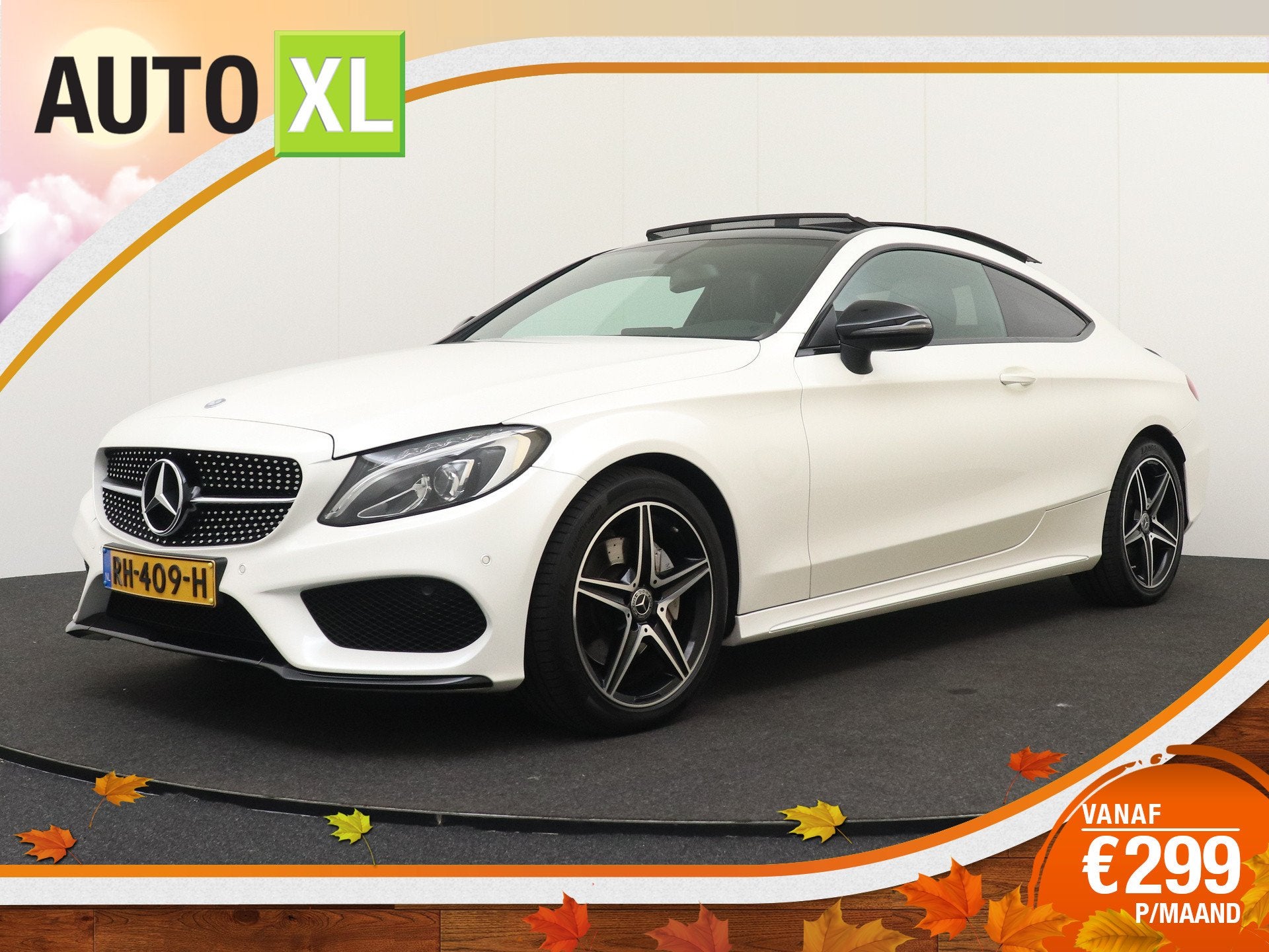 Mercedes-Benz C-Klasse Coupé 180 AMG Night-Pack Pano-dak Bu, Auto's, Automaat, Dealer onderhouden, Achterwielaandrijving, 4 stoelen