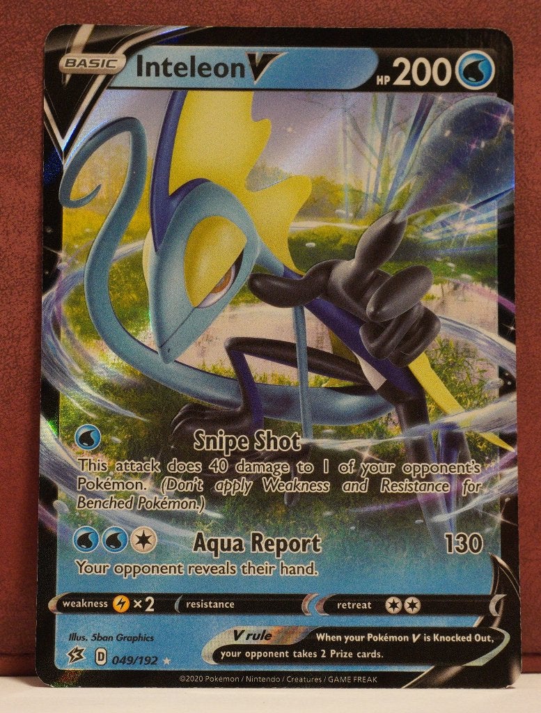 Inteleon V 049-192 Rebel Clash Pokèmon Kaart, Verzenden, Nieuw, Losse kaart