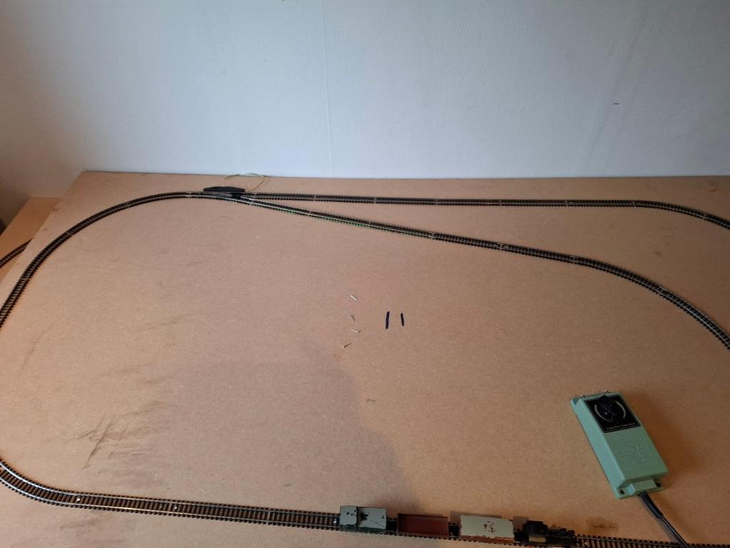 Treinbaan Spoor N met locomotief en trafo, Hobby en Vrije tijd, Ophalen, Gebruikt, Trix, Gelijkstroom