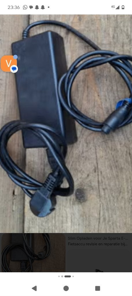 Sparta oplader 5 pin, Ophalen of Verzenden, Gebruikt, Elektrische fiets, Overige typen
