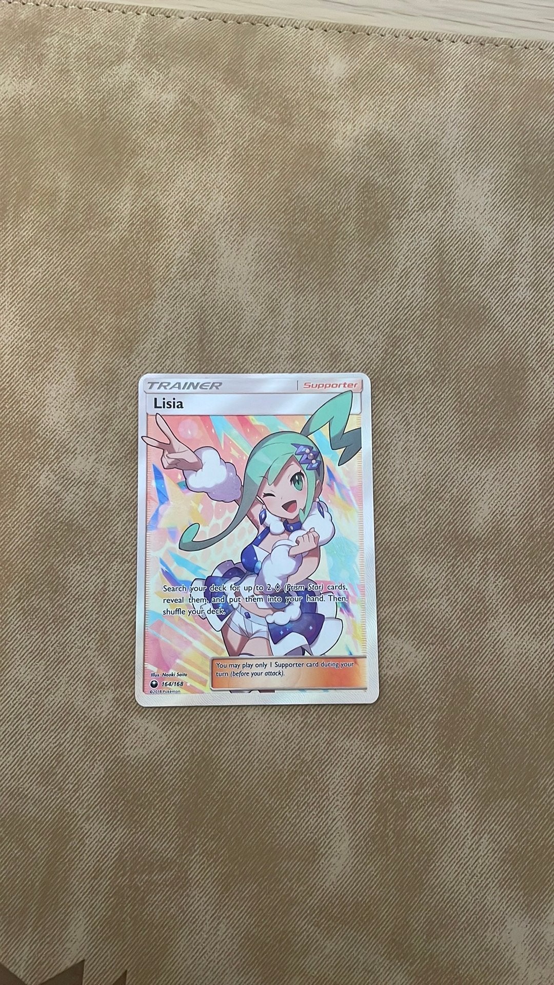 Lisia #164, Hobby en Vrije tijd, Verzamelkaartspellen | Pokémon, Ophalen of Verzenden, Zo goed als nieuw