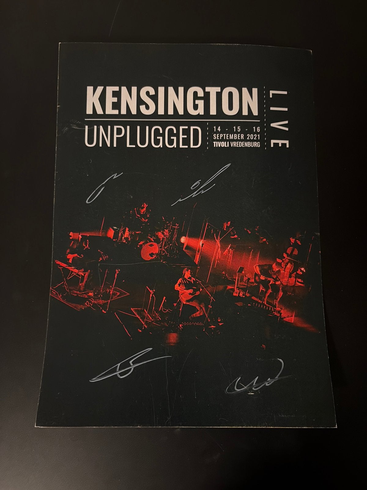 Kensington Unplugged Live gesigneerde artprint, Ophalen, Print, Print/reproductie, Gesigneerd