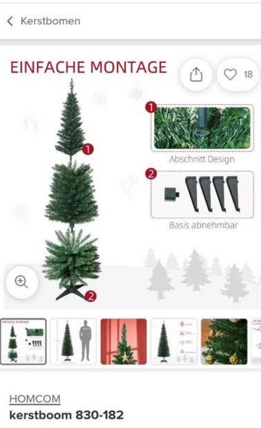Kerstboom  in doos, Ophalen of Verzenden, Nieuw