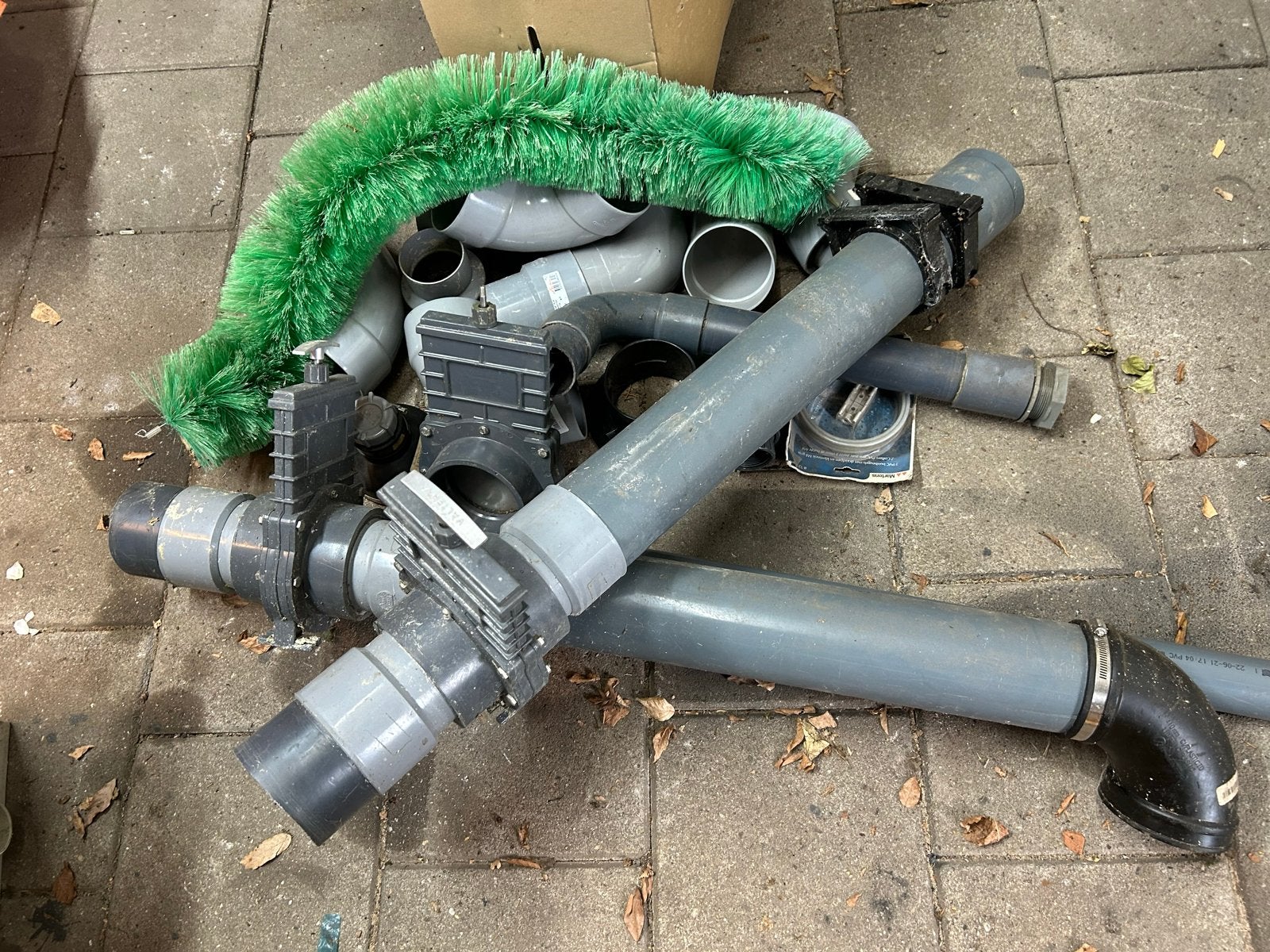 PVC buizen, hulpstukken en kranen voor koivijver, Tuin en Terras, Ophalen, Gebruikt
