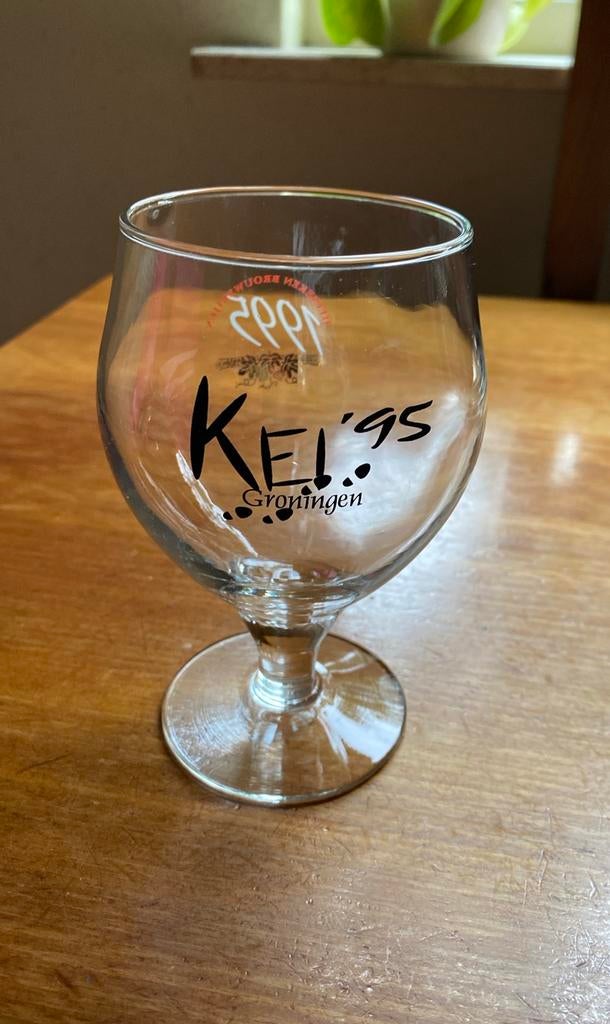 Heineken Glas KEI-week Groningen 1995, Ophalen of Verzenden, Zo goed als nieuw, Bierglas