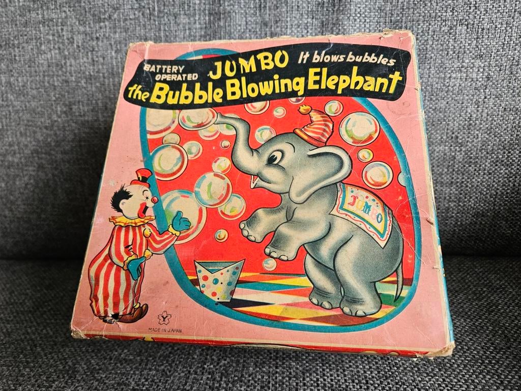 Vintage Jumbo de Bellenblaas Olifant Speelgoed (Jaren '50), Ophalen of Verzenden