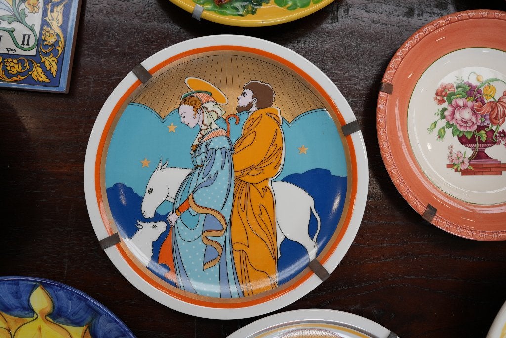 Wandbord - heilige familie, Antiek en Kunst, Antiek | Wandborden en Tegels, Ophalen