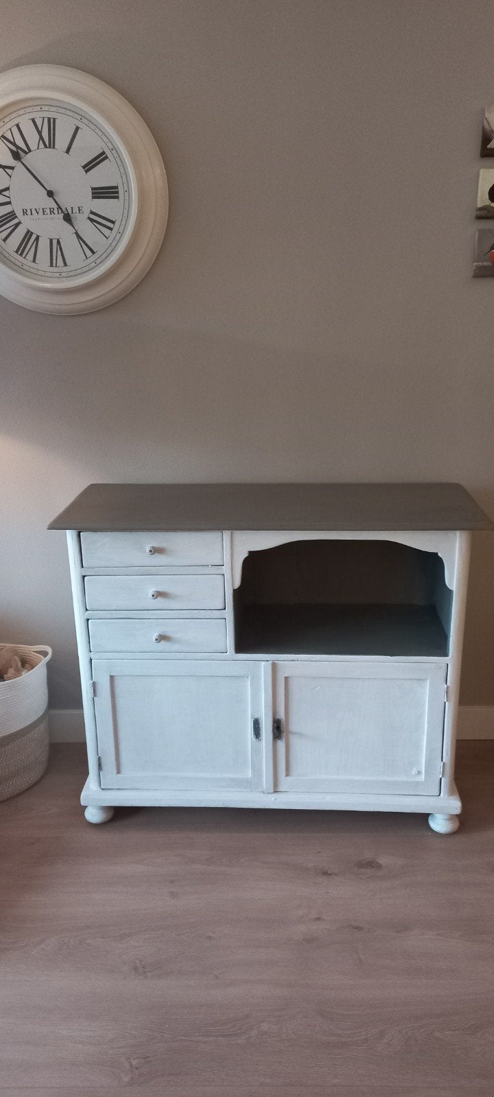 Oud/antiek grenen kastje commode, Ophalen, Gebruikt, 100 tot 150 cm, Grenenhout