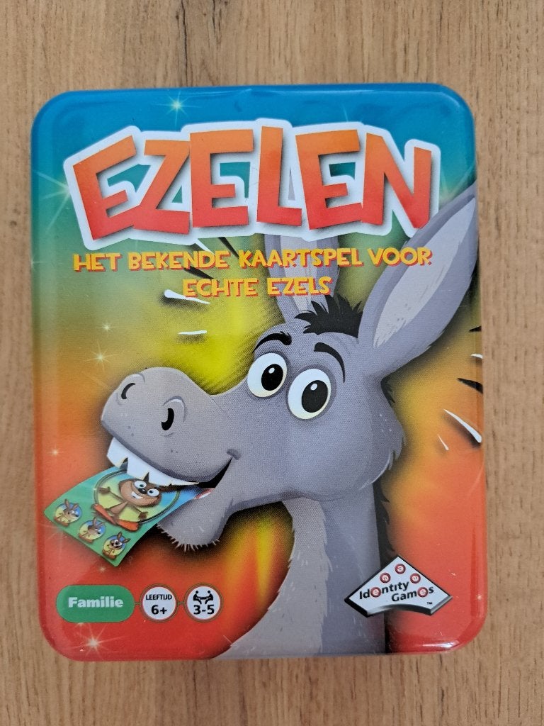 Ezelen kaarspel i.z.g.s. met ezels erbij, Een of twee spelers, Ophalen of Verzenden, Gebruikt, Identity Games