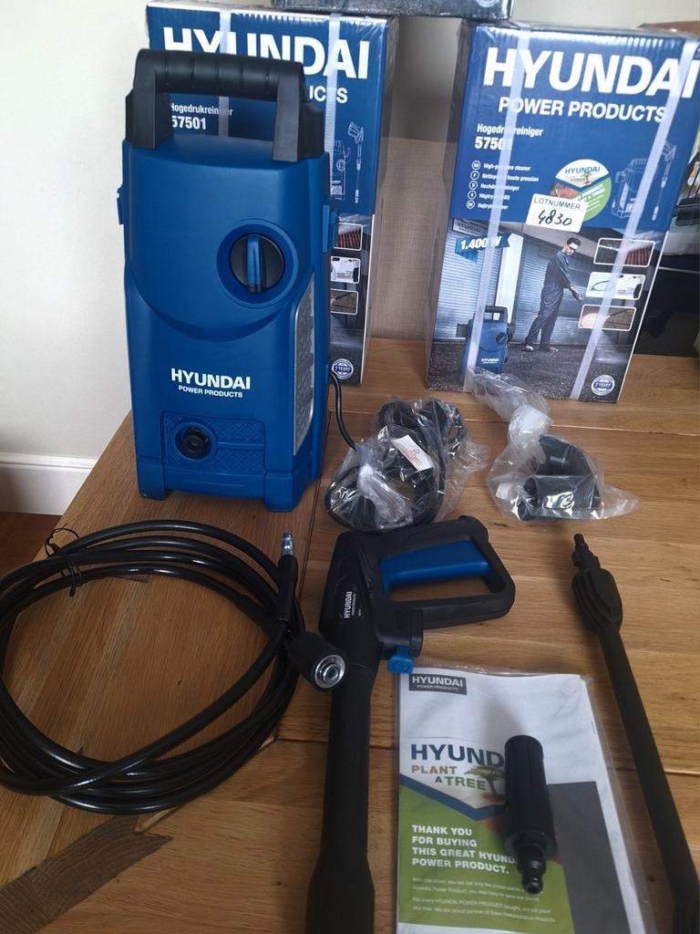 Hyundai  hogedrukreiniger spuit  geheel compleet nieuw  in o, Tuin en Terras, Hogedrukreinigers, Ophalen of Verzenden, Nieuw, Elektrisch