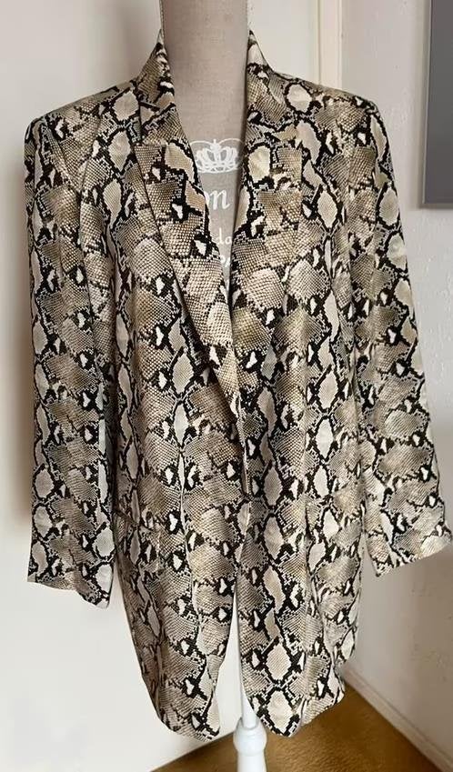 Zara slangenprint jasje maat 44[dmv]