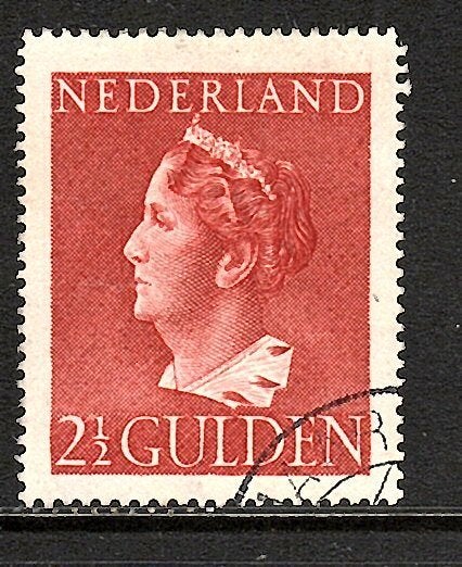 830 Nvph 347 koningin Wilhelmina 1940 gebruikt zie scan, Ophalen of Verzenden, Na 1940, Gestempeld