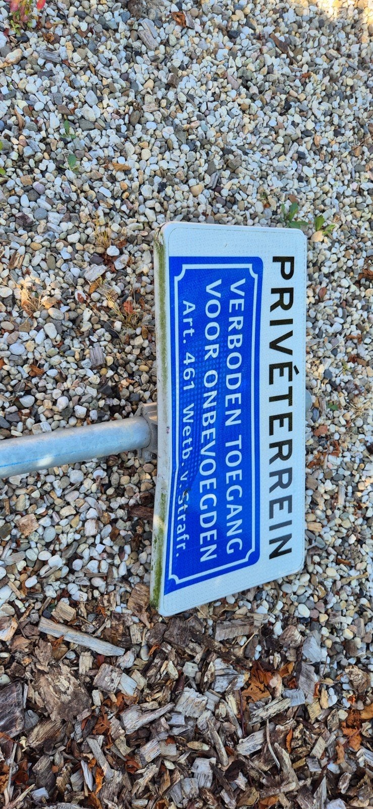 Verkeersbord Art. 461 Verboden toegang, Ophalen, Gebruikt