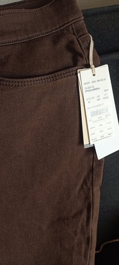 Brax jeans broek, Bruin, Maat 42/44 (L), Nieuw, Lang
