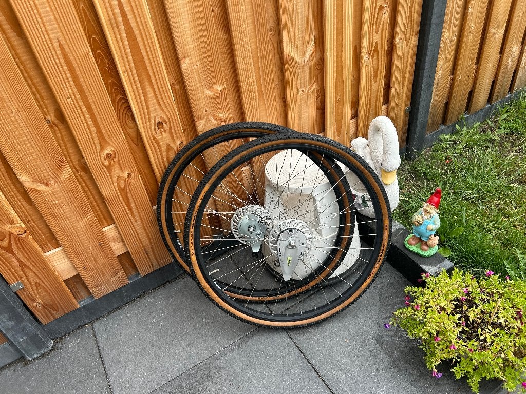 :Set Wielen 28 inch achterwiel 7 NEXUS versne. rollerbrake, Fietsen en Brommers, Wiel, Gebruikt, Ophalen of Verzenden, Aluminium
