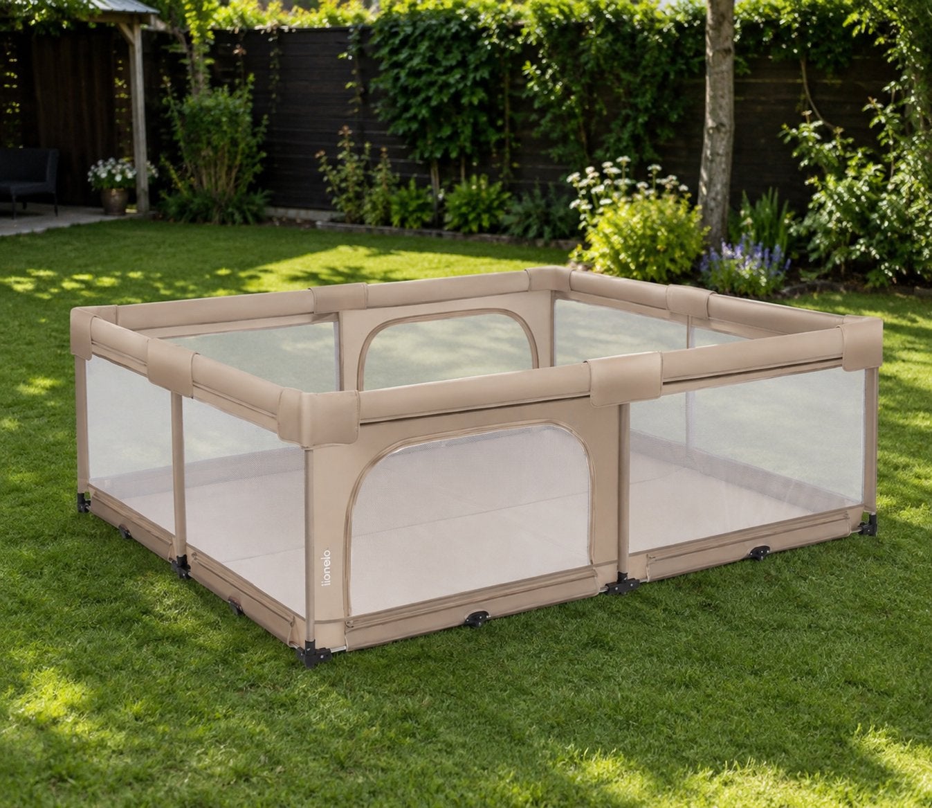Lionelo Florence Easy Fold XL grondbox / speelbox beige, Kinderen en Baby's, Boxen, Ophalen of Verzenden, Zo goed als nieuw