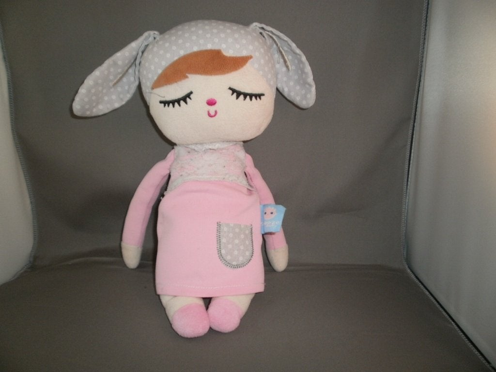 miniroom pop roze jurk met wit kantig boven kant 35cm snooze, Kinderen en Baby's, Overige merken, Overige karakters, Overige typen