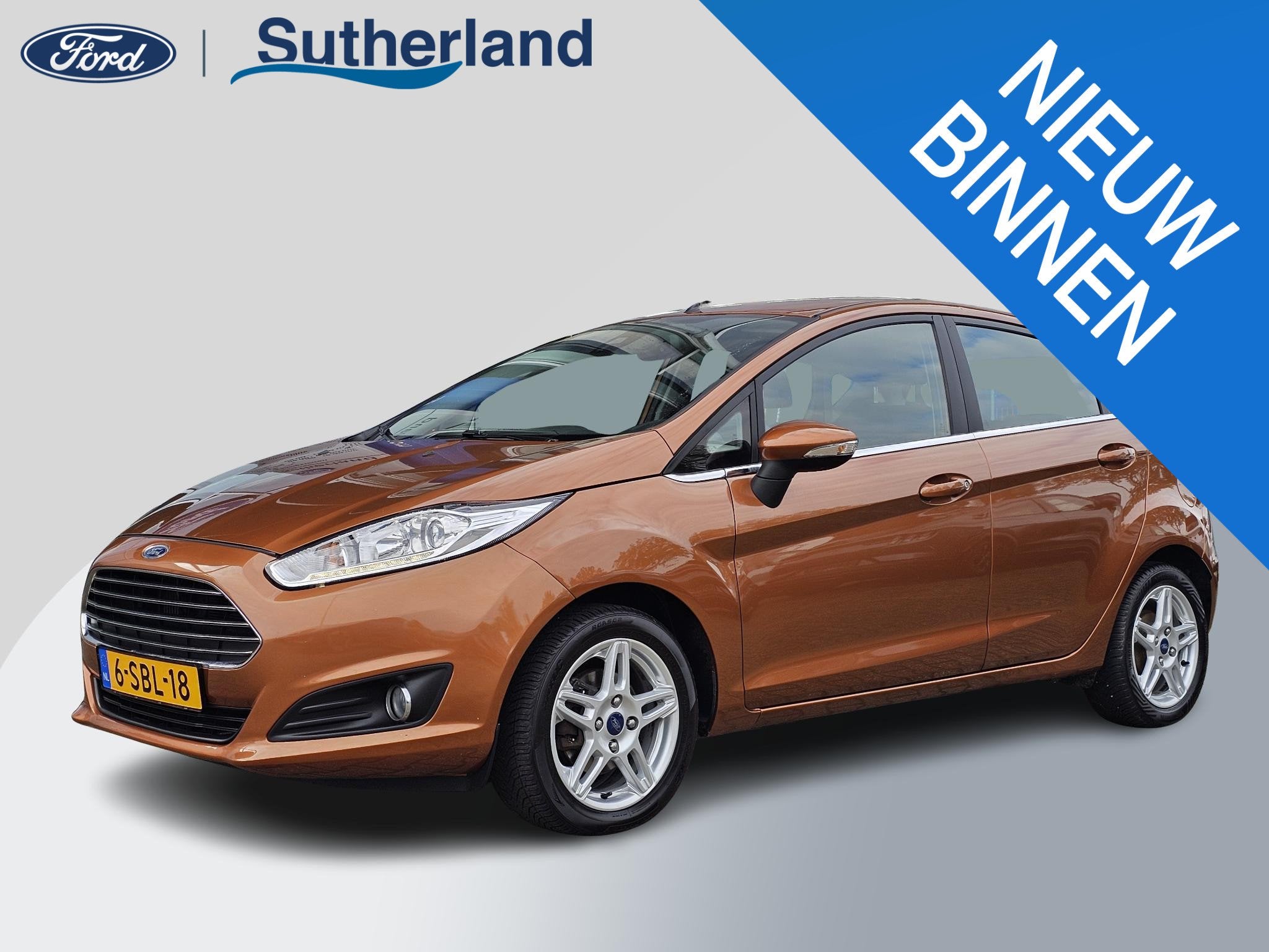 Ford Fiesta 1.0 EcoBoost Titanium Netjes | Goed onderhouden, Klanten@ford.com, Bruin, Handgeschakeld, Ford