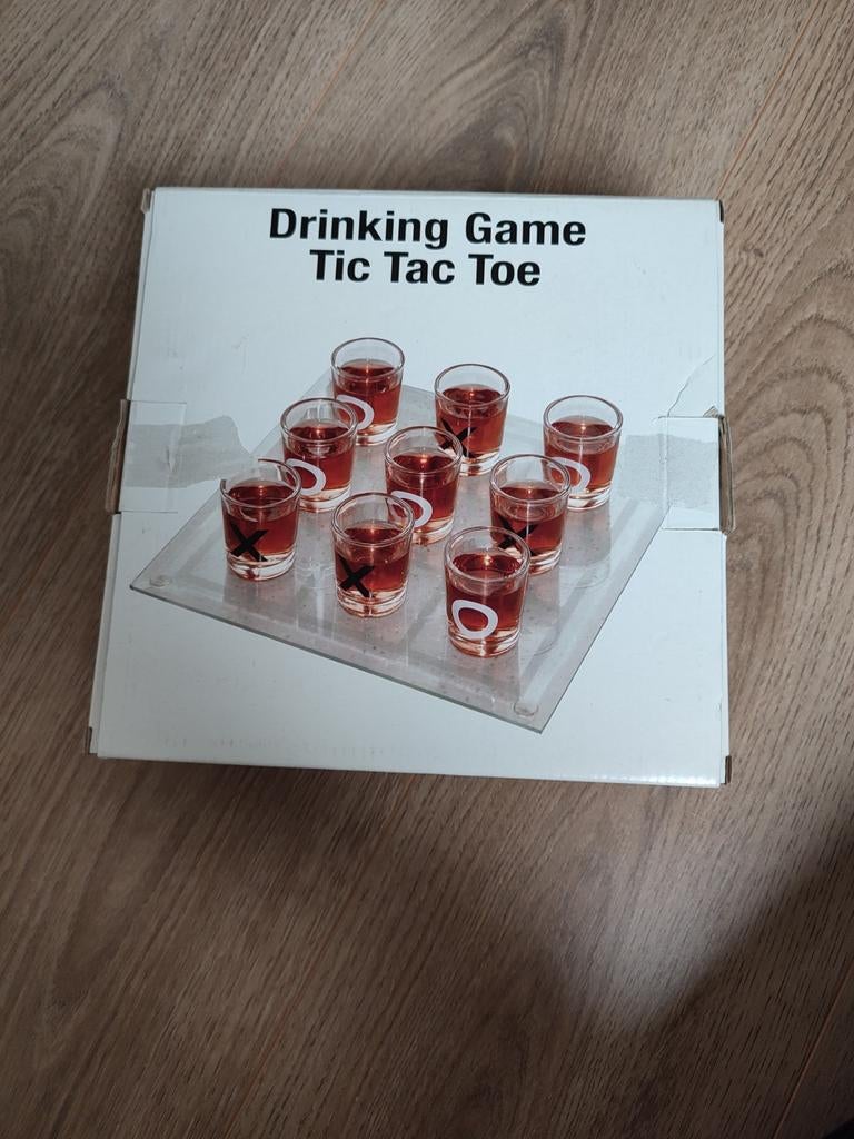 Drankspel toch tac toe, Hobby en Vrije tijd, Gezelschapsspellen | Bordspellen, Een of twee spelers, Ophalen of Verzenden, Nieuw