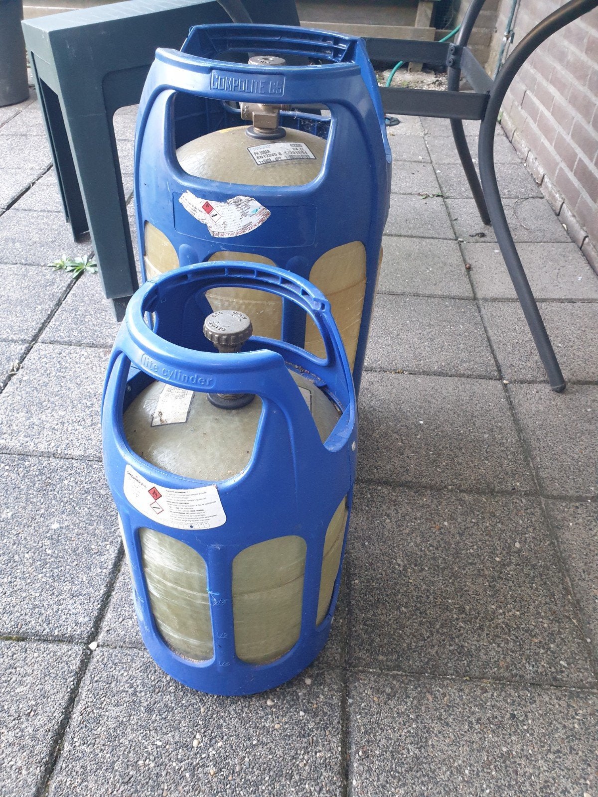 Lichtgewicht gasfles - The Lite Cylinder Co. (leeg), Caravans en Kamperen, Kampeeraccessoires, Ophalen of Verzenden