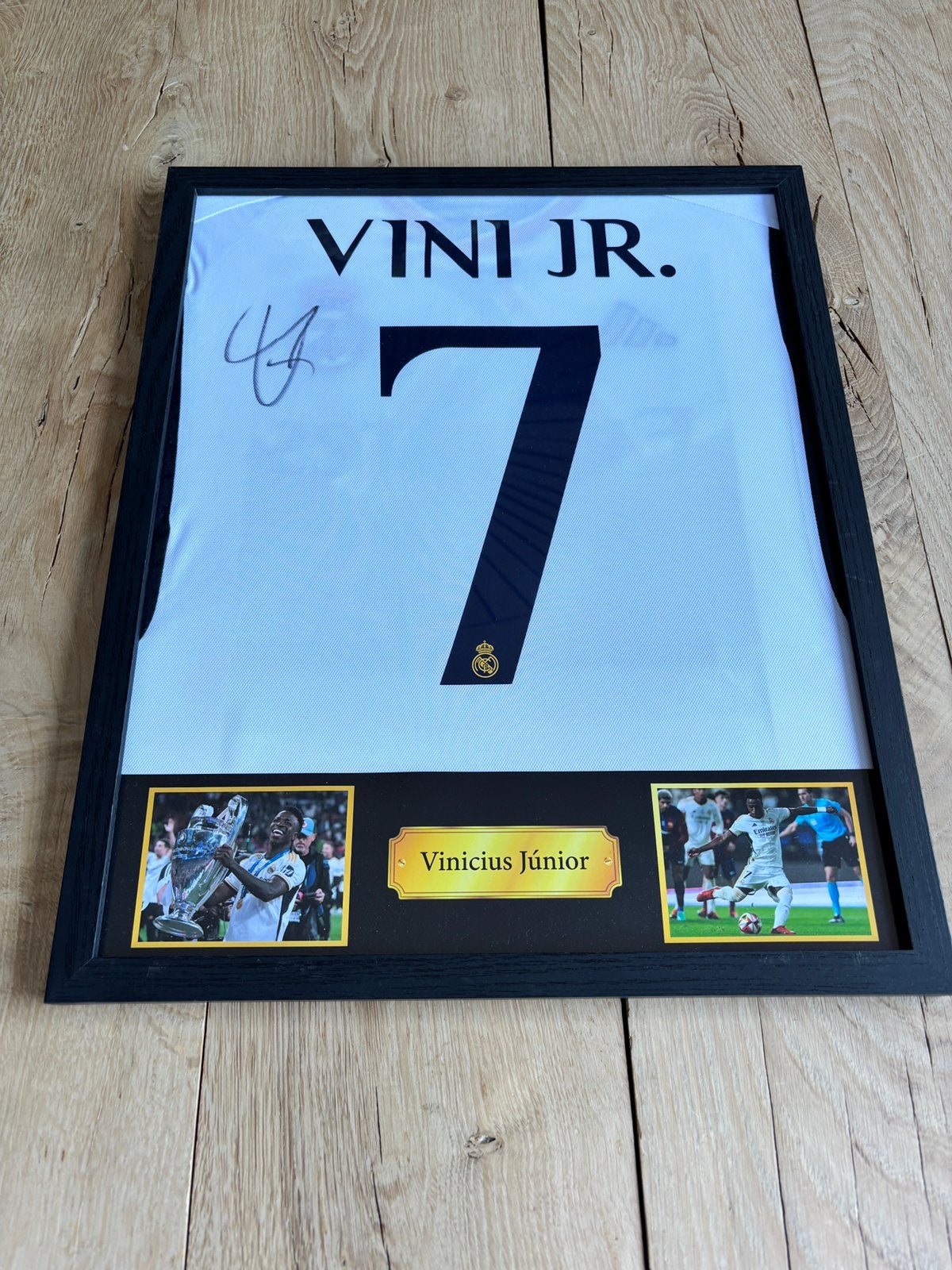 Gesigneerd Real Madrid 23/24 shirt Viniíciu Júnior, Ophalen, Nieuw, Buitenlandse clubs, Shirt