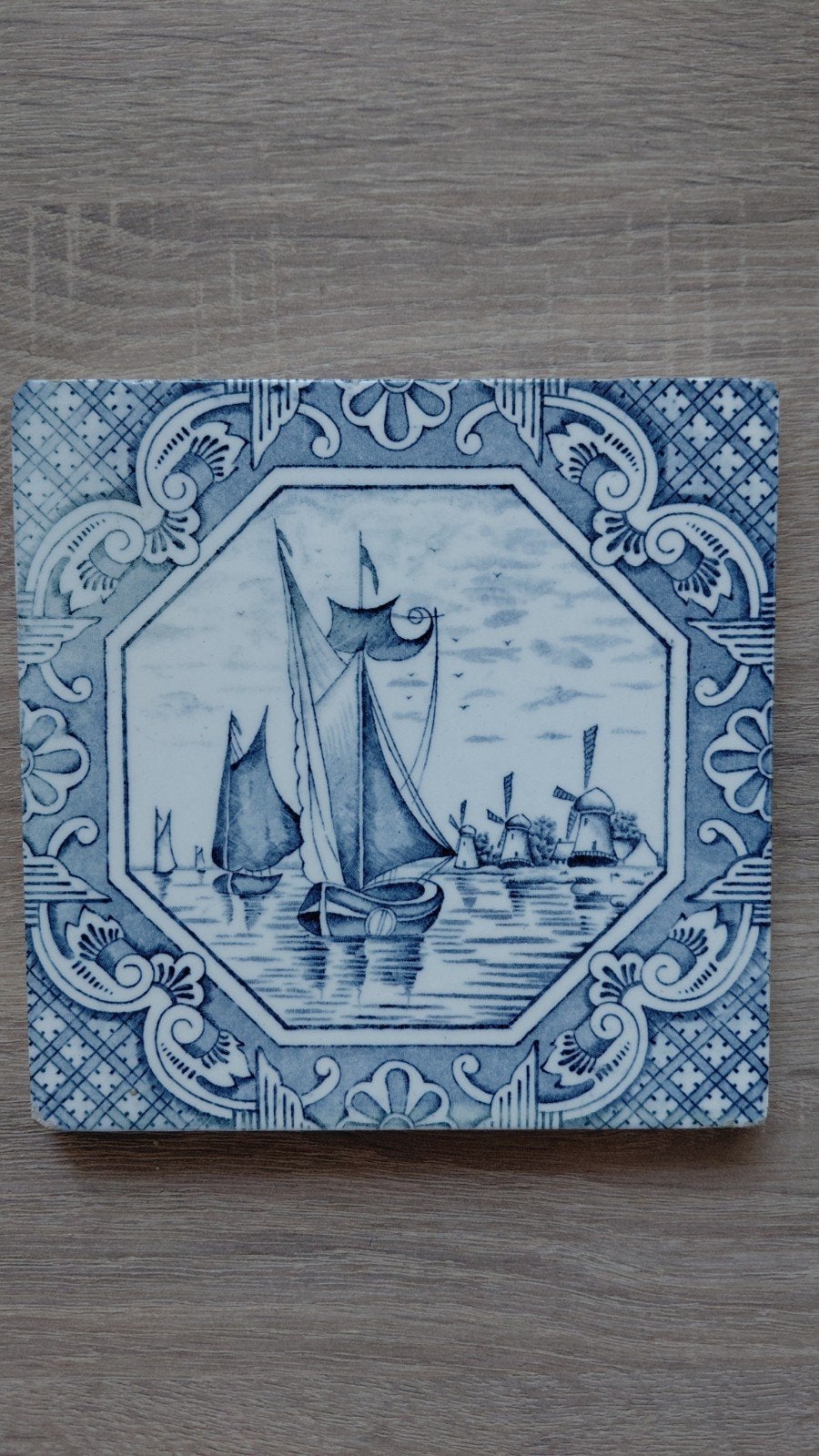 Replica van antieke Delftsblauwe tegel, Antiek en Kunst, Ophalen of Verzenden