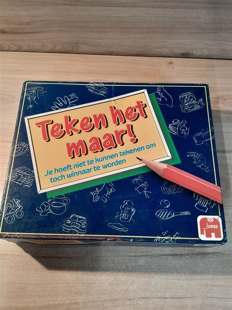 teken het maar - s6283, Hobby en Vrije tijd, Gezelschapsspellen | Bordspellen, Verzenden, Zo goed als nieuw