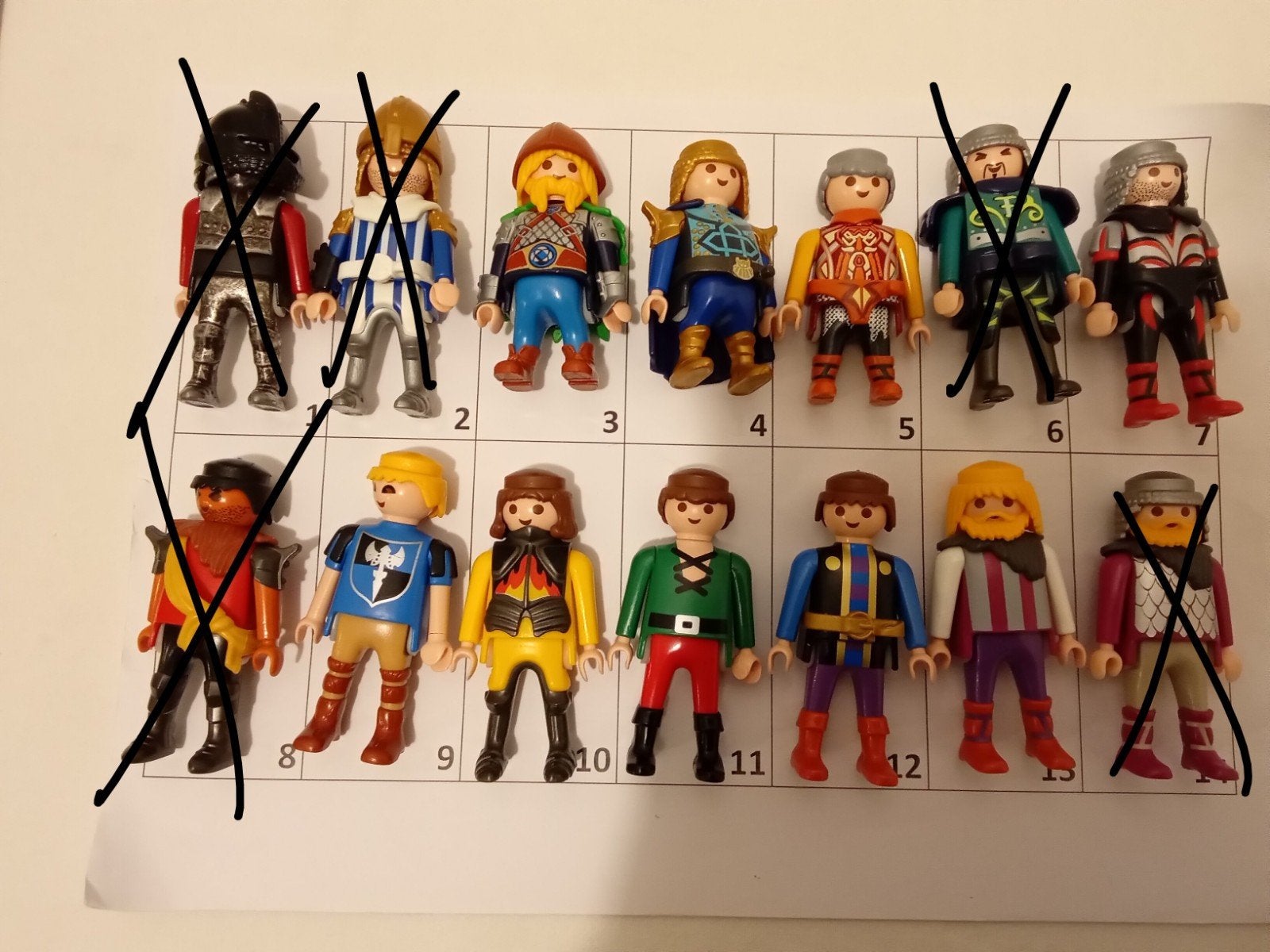 Playmobil onderdelen poppetjes ridders, Kinderen en Baby's, Ophalen of Verzenden, Gebruikt, Losse onderdelen