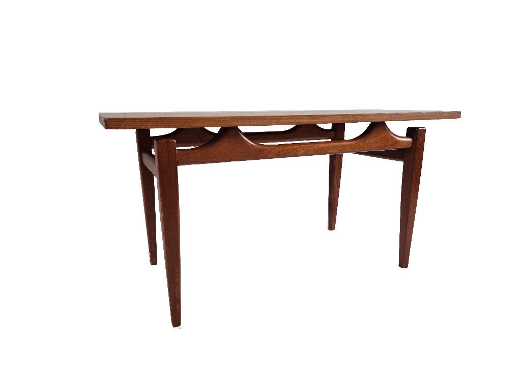 Prachtig organisch gevormd vintage Louis van Teeffelen tafel, Ophalen, Gebruikt, Hout