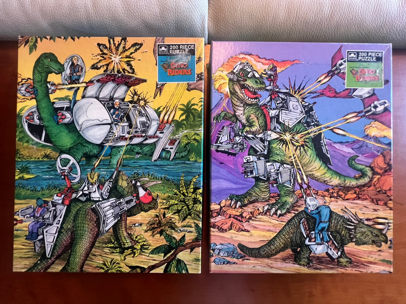 Dinoriders puzzles vintage compleet action figures heman, Verzamelen, Ophalen of Verzenden, Gebruikt
