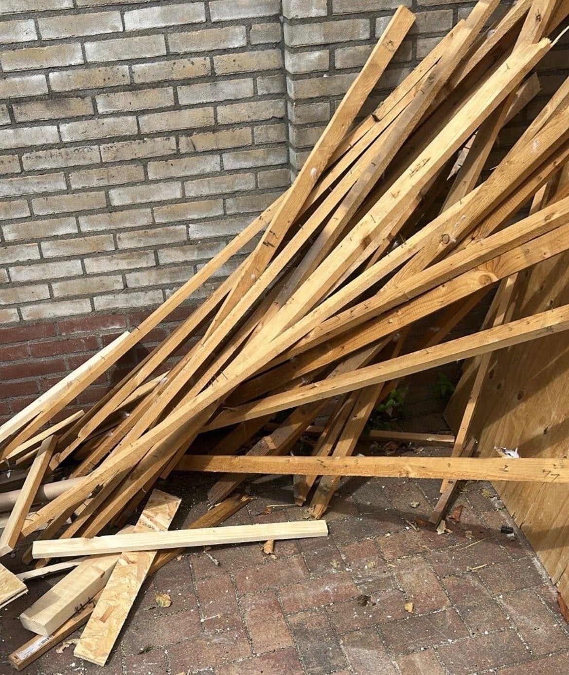 Houten latten voor diverse klusjes, Minder dan 3 m³, Ophalen