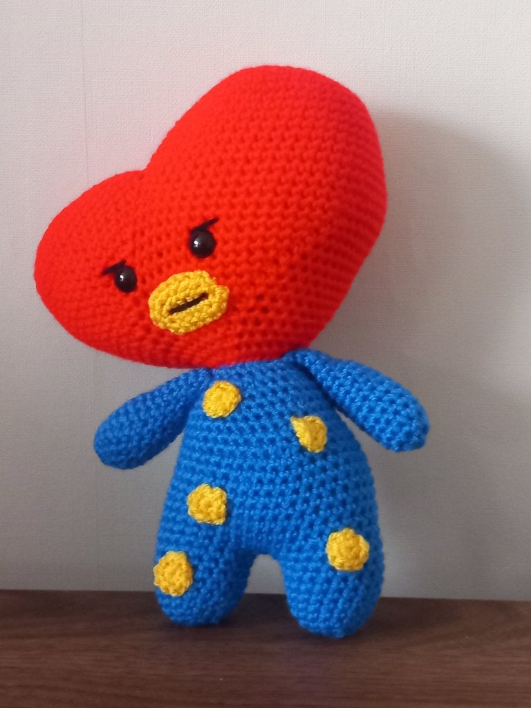 BTS BT21 Tata gehaakte knuffel, Overige merken, Overige typen, Nieuw, Ophalen of Verzenden