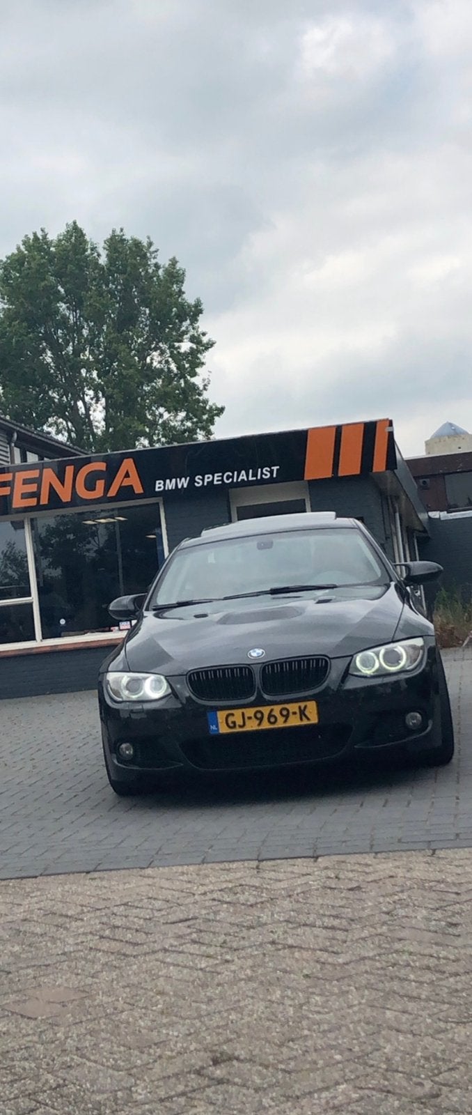 BMW 3-Serie E92 2.0 I 320 Coupe 2010 Zwart M3 look, 1995 cc, 4 cilinders, 4 stoelen, Zwart