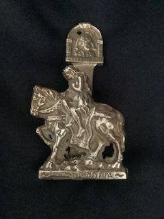 Vintage Messing Deurklopper - Lady Godiva & Peeping Tom, Ophalen