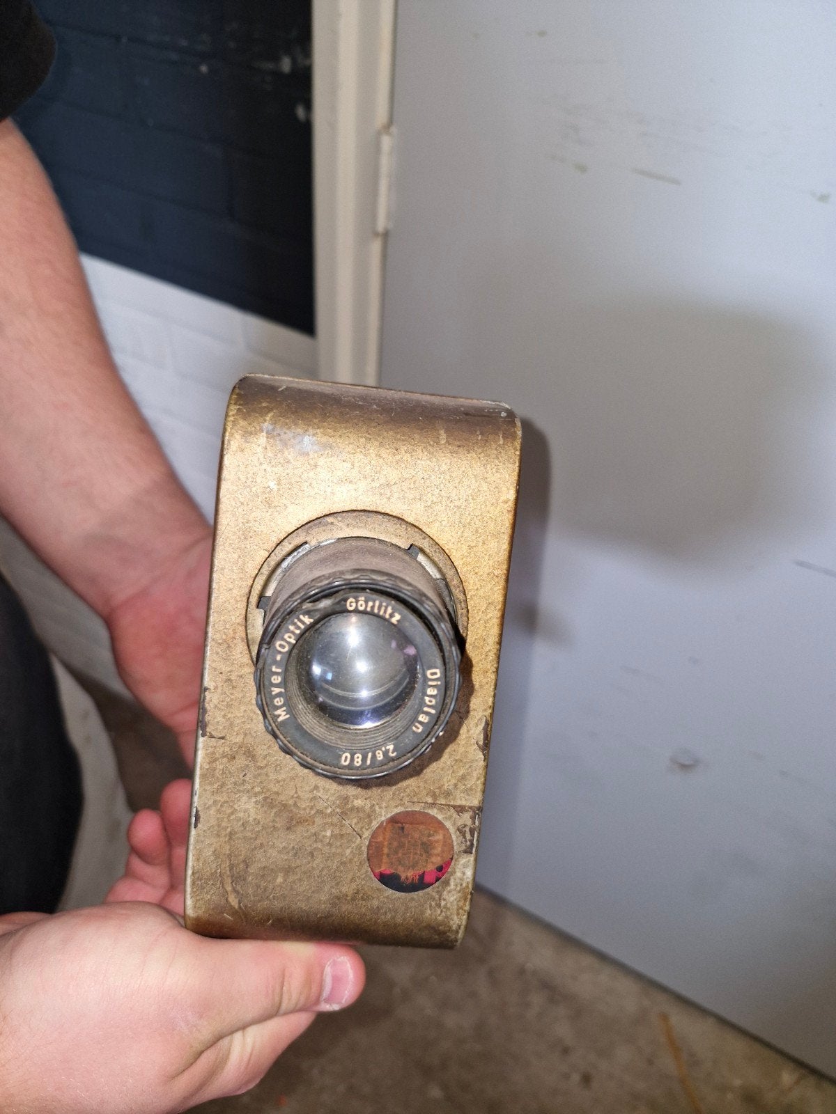 Vintage diaprojector met Meyer-Optik Görlitz Dioplan 2.8/80, Ophalen of Verzenden
