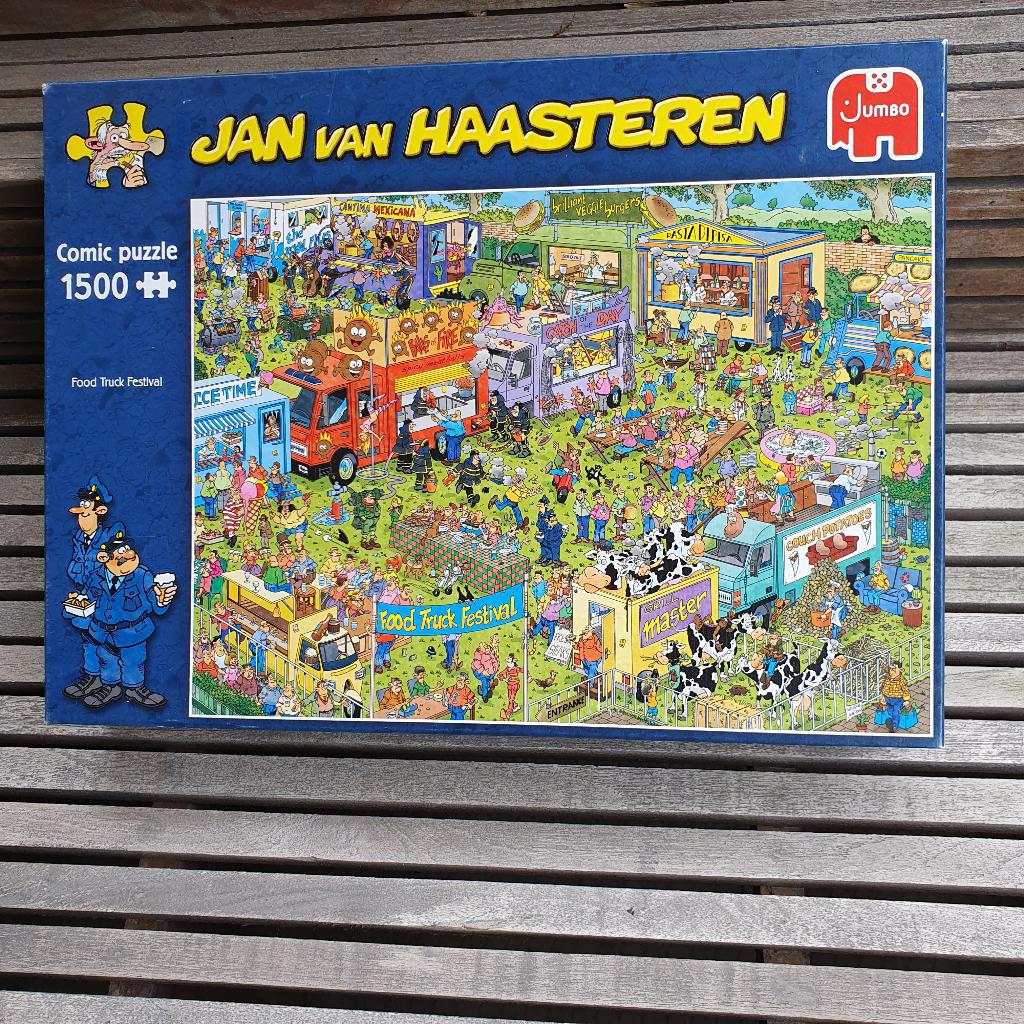 VAN HAASTEREN FOOD TRUCK FESTIVAL, Ophalen of Verzenden, 500 t/m 1500 stukjes, Zo goed als nieuw, Legpuzzel