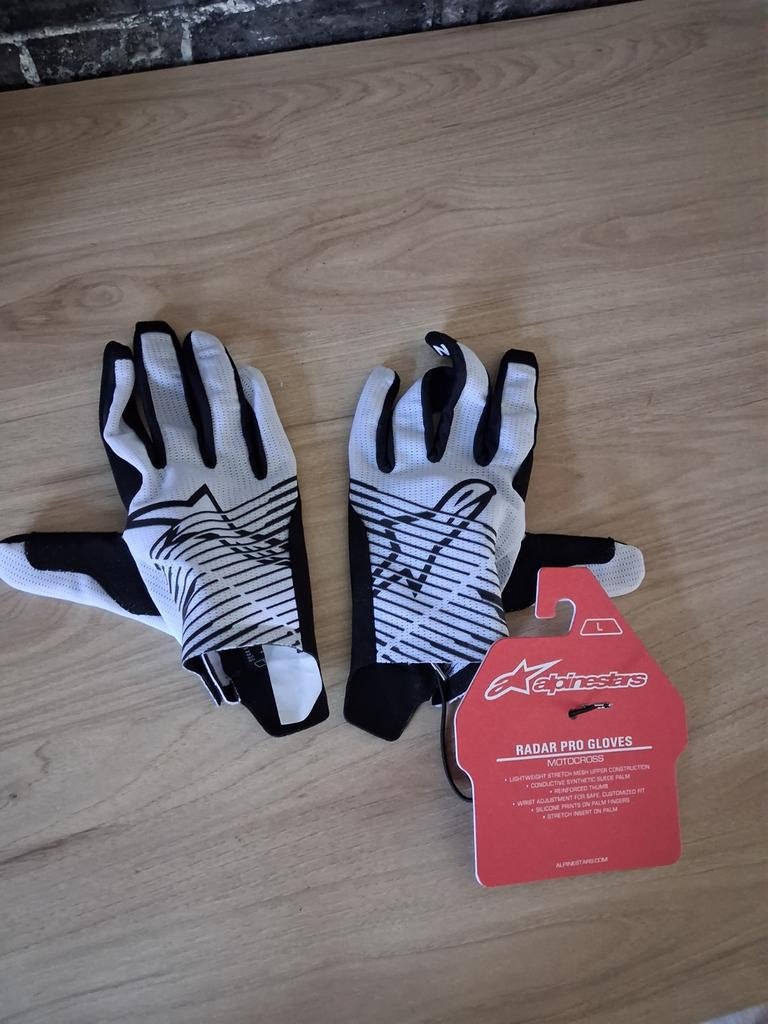 TE KOOP: ALPINESTARS RADAR PRO GLOVES NIEUW, Motoren, Ophalen of Verzenden