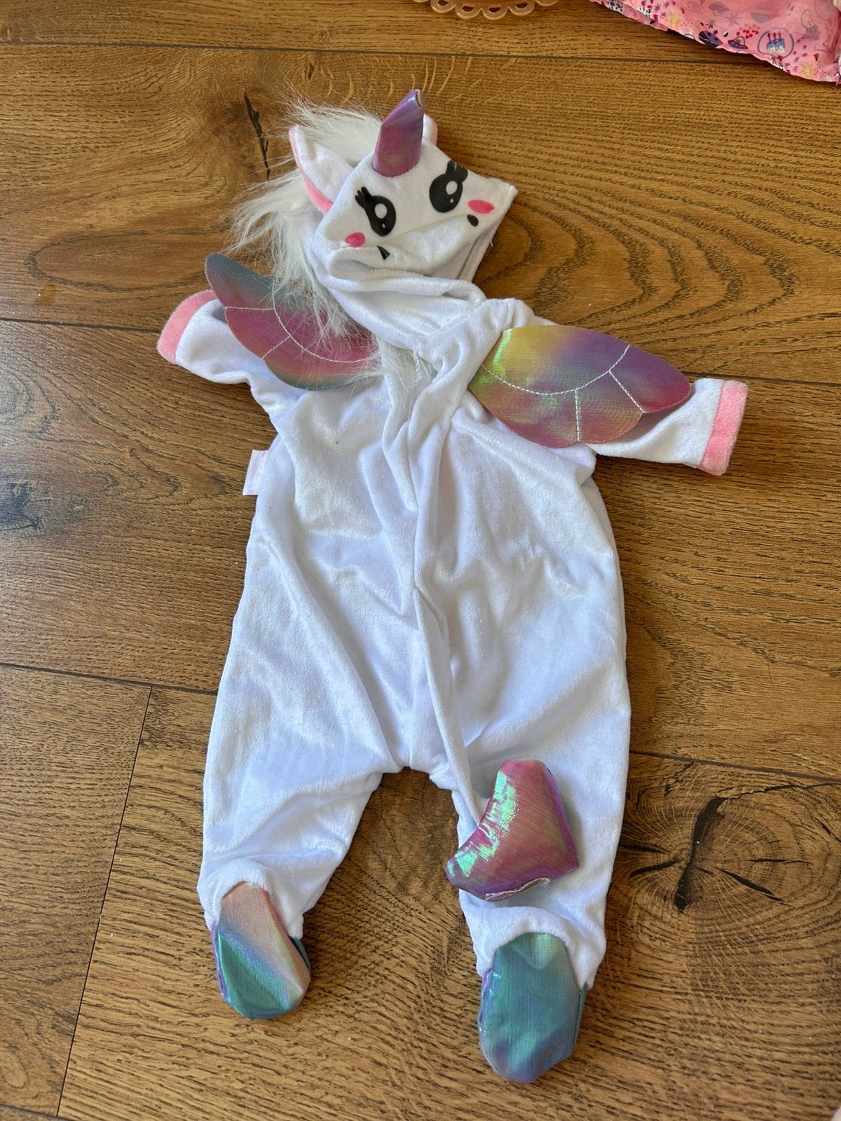 Baby born eenhoorn pakje origineel, Ophalen of Verzenden, Zo goed als nieuw, Babypop