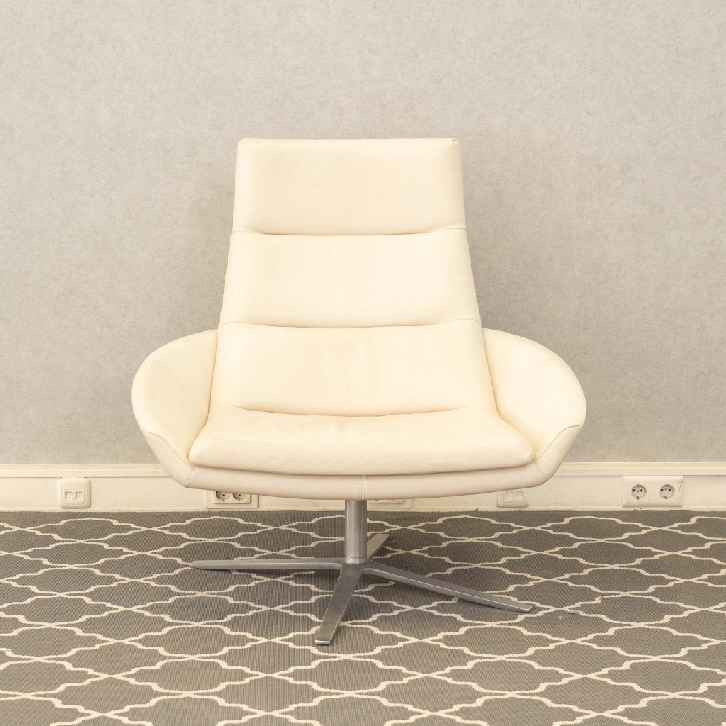 Montis Hugo fauteuil wit leder, Niet ingevuld, Zo goed als nieuw, Niet ingevuld, Niet ingevuld