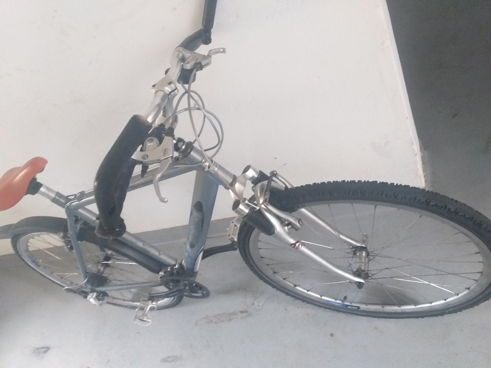 Gebruikte Mountainbike - Herenfiets met vering, Ophalen of Verzenden, Gebruikt, Overige merken