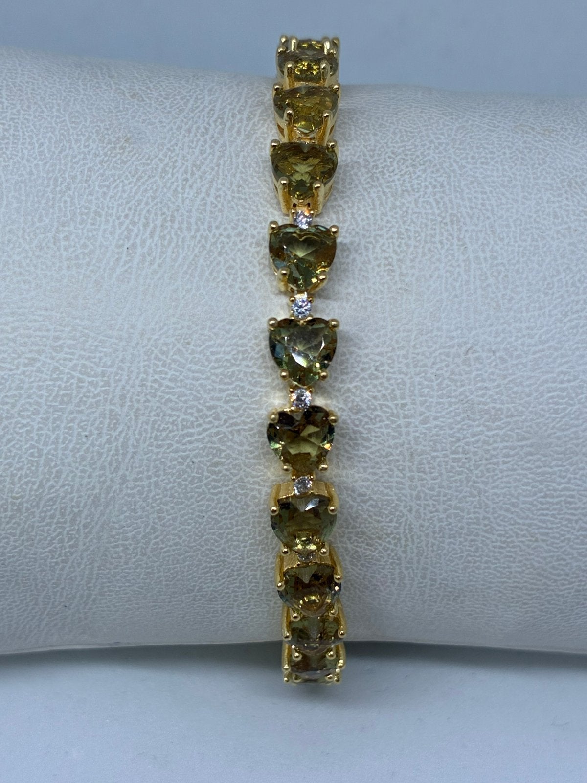Verguld Zilver 925 Armband met Labmade Zultaniet