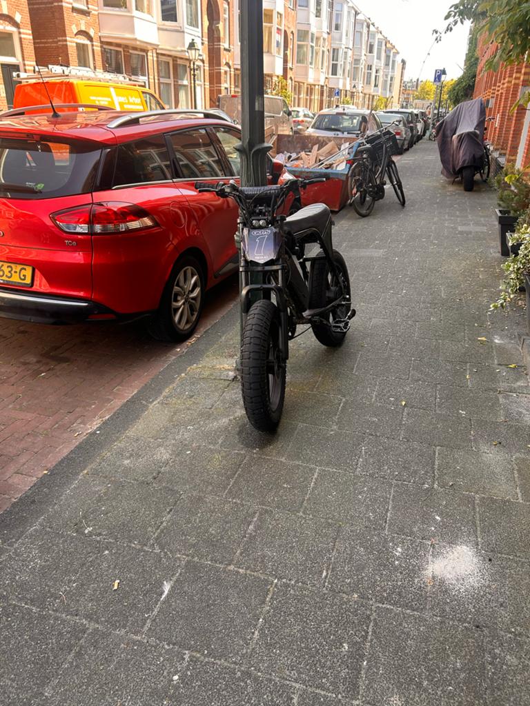 C80 custom fatbike 48v 750W, Fietsen en Brommers, Elektrische fietsen, Gebruikt, 59 cm of meer, 30 tot 50 km per accu, Ophalen